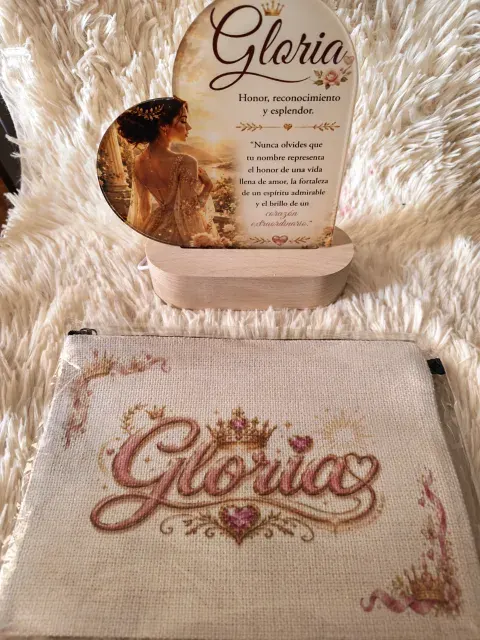 Lámpara personalizada + cosmetiquera