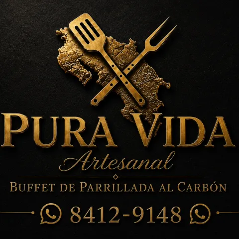 Logo de Pura vida Artesanal Catering parrilla al carbón